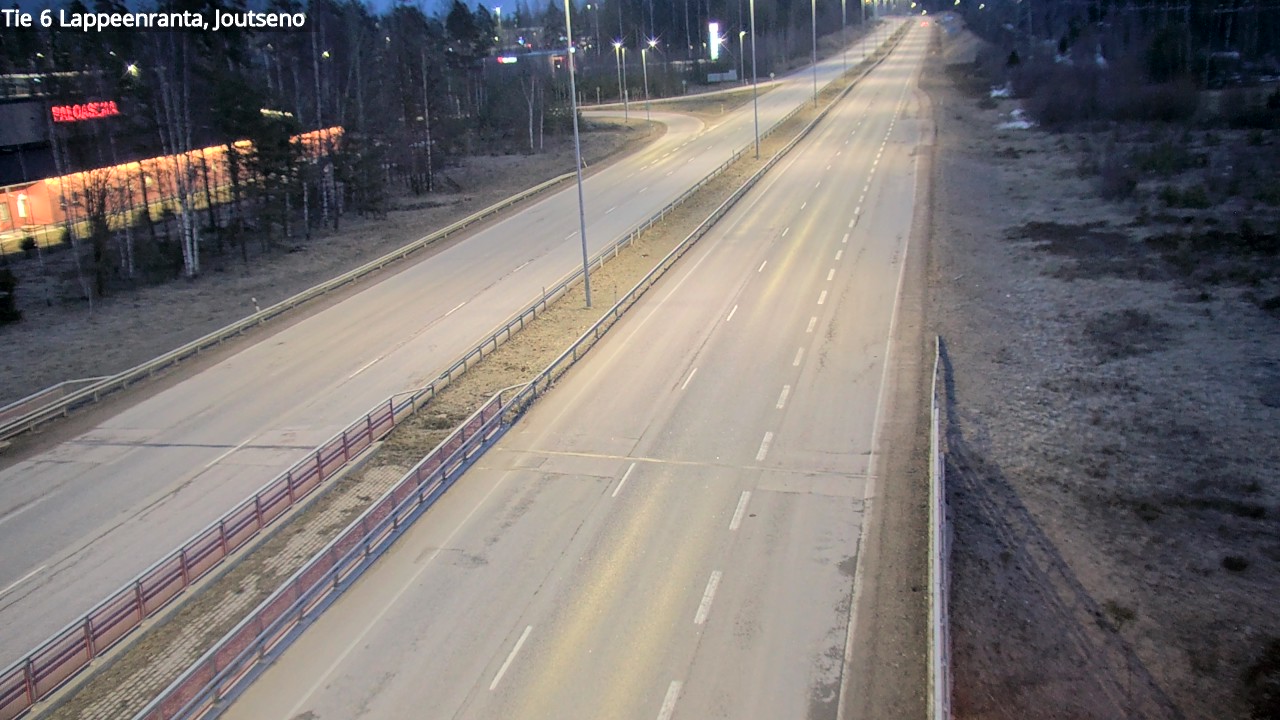 Weather Camera Image Road 6 Lappeenranta, Joutseno, Lappeenranta, Etelä-Karjala