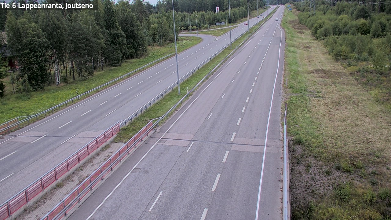Weather Camera Image Road 6 Lappeenranta, Joutseno, Lappeenranta, Etelä-Karjala