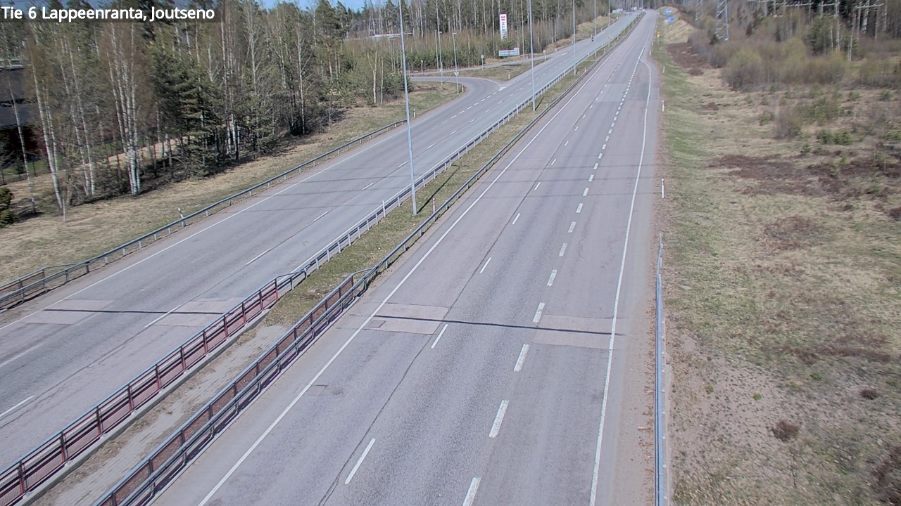 Weather Camera Image Väg 6 Villmanstrand, jotseno, Lappeenranta, Etelä-Karjala