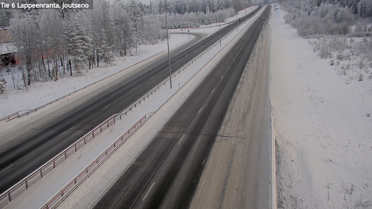 Weather Camera Image Road 6 Lappeenranta, Joutseno, Lappeenranta, Etelä-Karjala