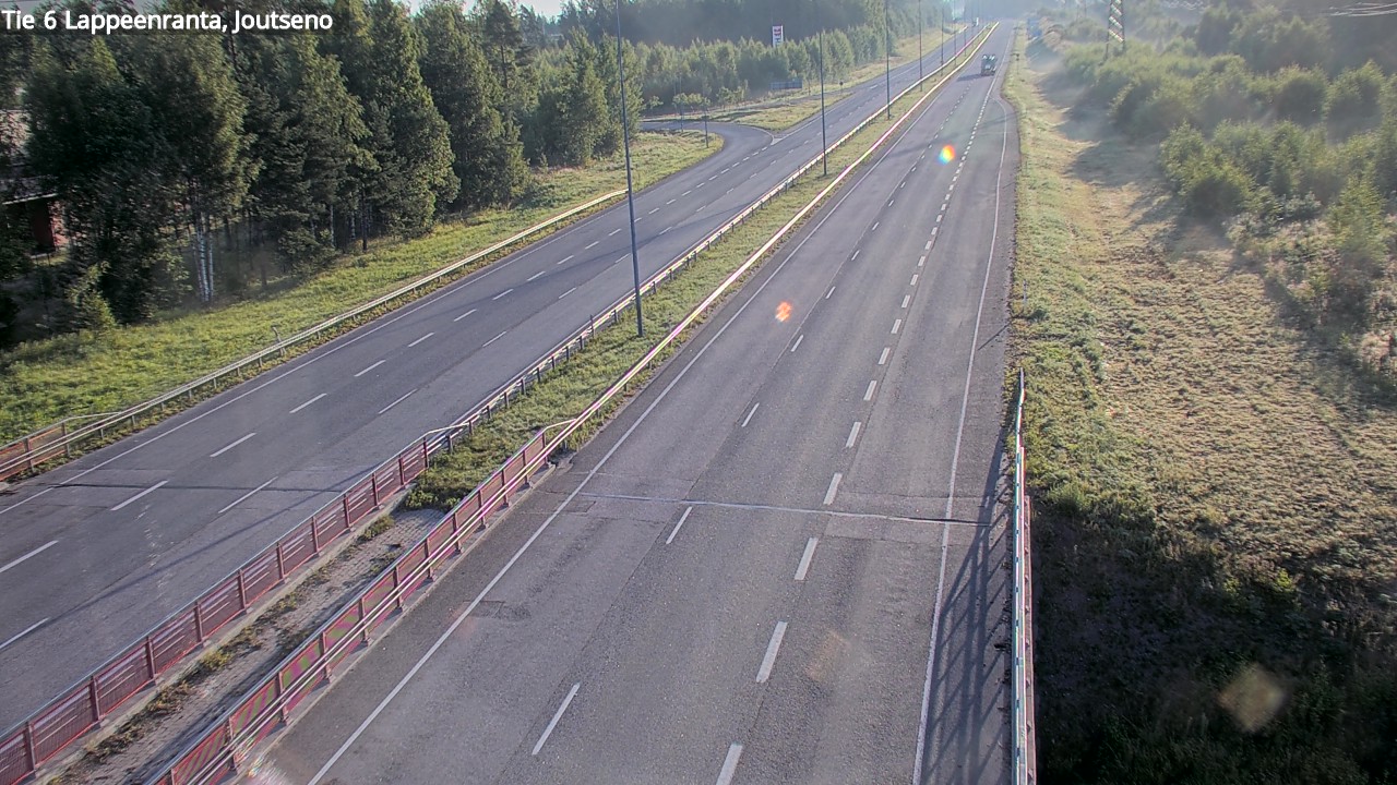 Weather Camera Image Road 6 Lappeenranta, Joutseno, Lappeenranta, Etelä-Karjala