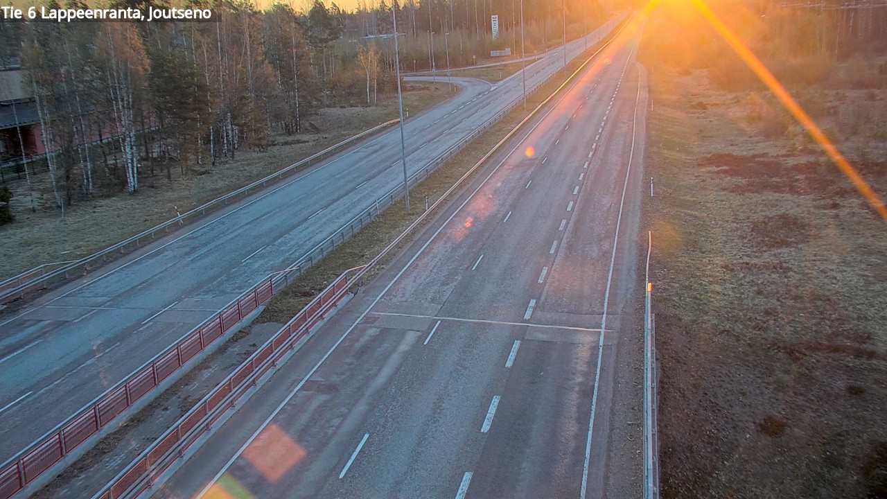 Weather Camera Image Väg 6 Villmanstrand, jotseno, Lappeenranta, Etelä-Karjala