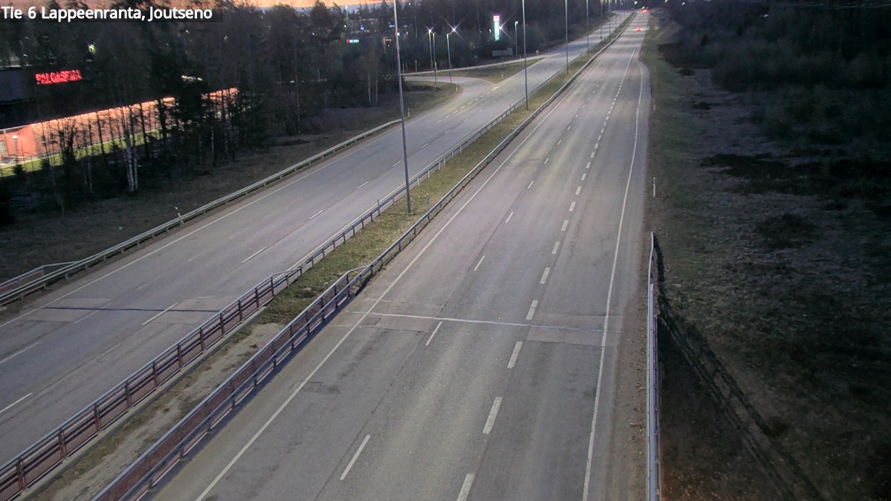 Weather Camera Image Road 6 Lappeenranta, Joutseno, Lappeenranta, Etelä-Karjala