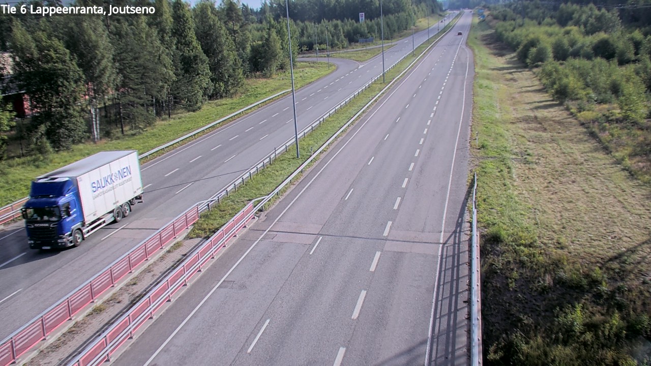 Weather Camera Image Road 6 Lappeenranta, Joutseno, Lappeenranta, Etelä-Karjala