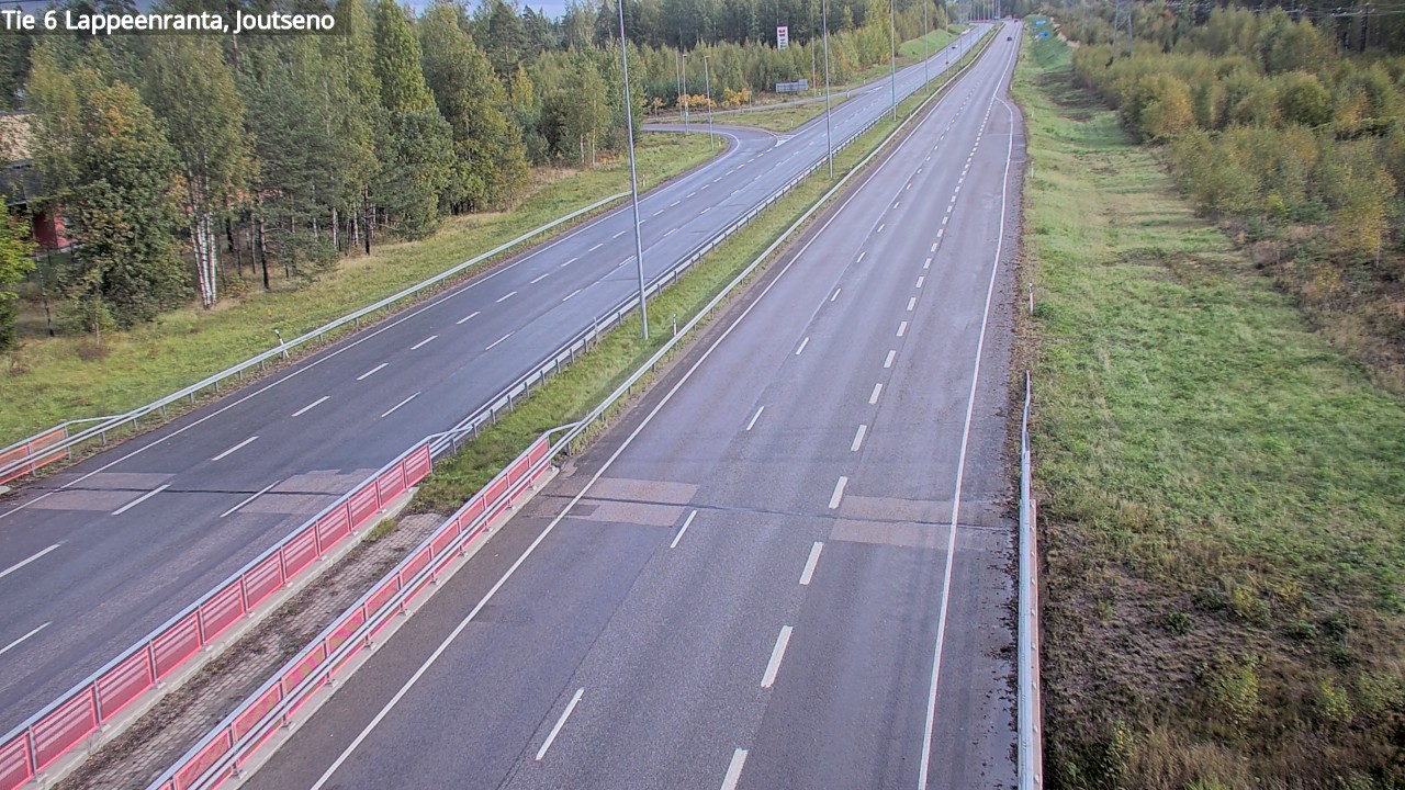 Weather Camera Image Road 6 Lappeenranta, Joutseno, Lappeenranta, Etelä-Karjala