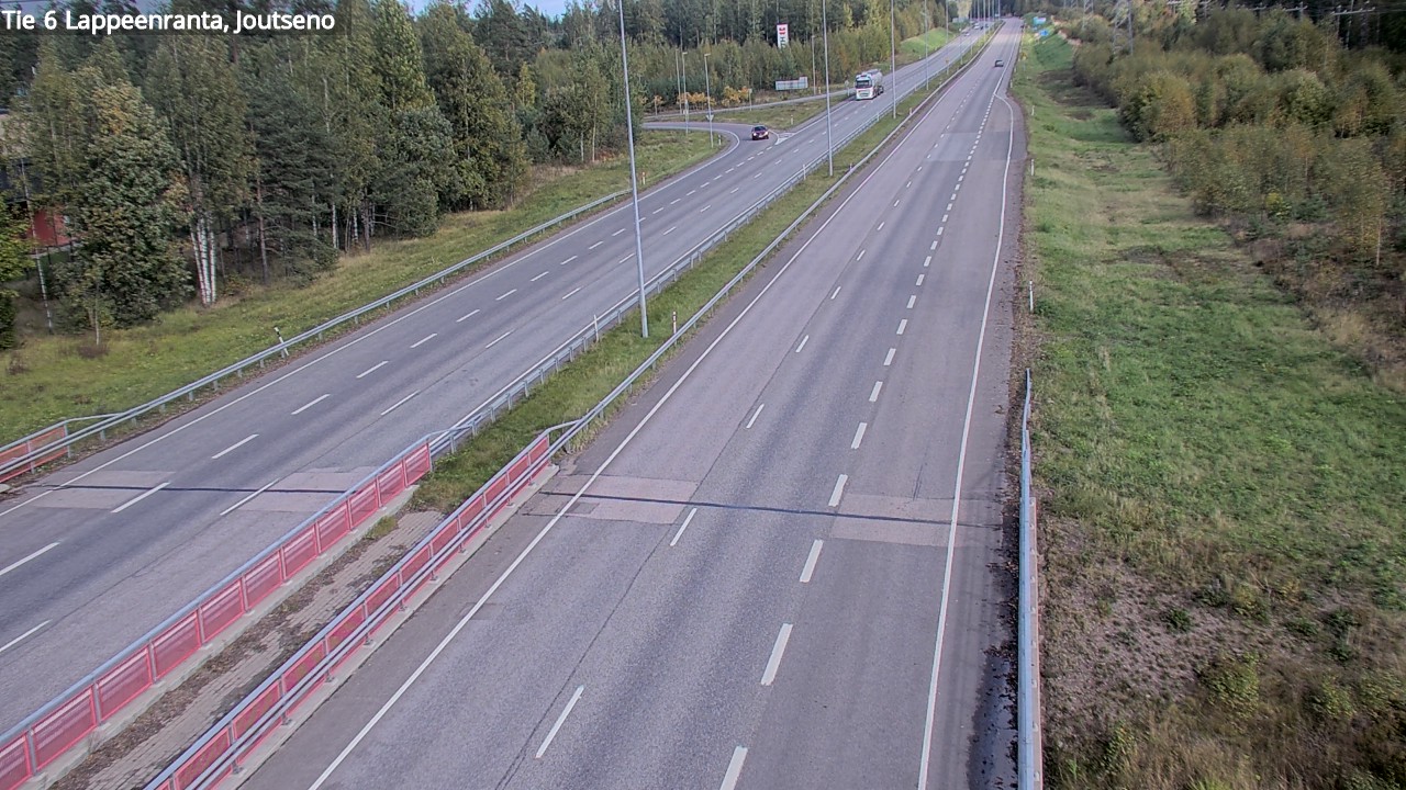 Weather Camera Image Road 6 Lappeenranta, Joutseno, Lappeenranta, Etelä-Karjala