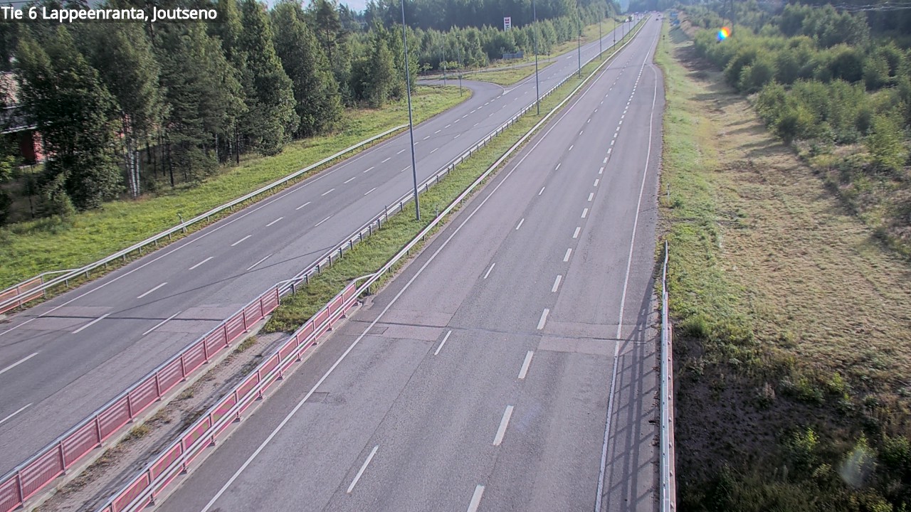 Weather Camera Image Road 6 Lappeenranta, Joutseno, Lappeenranta, Etelä-Karjala