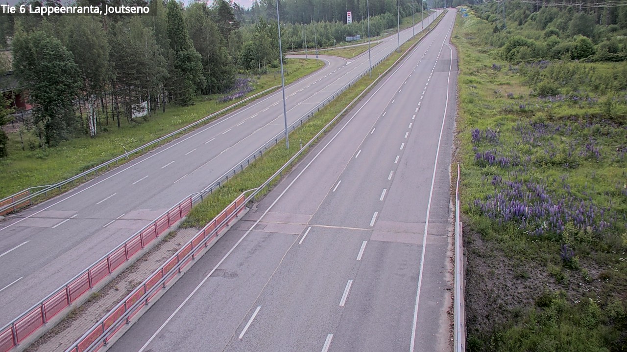 Weather Camera Image Road 6 Lappeenranta, Joutseno, Lappeenranta, Etelä-Karjala