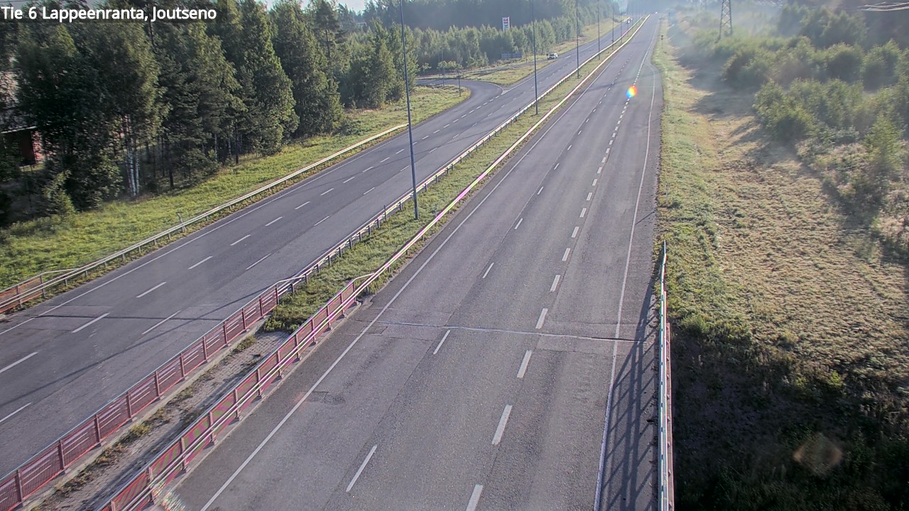 Weather Camera Image Road 6 Lappeenranta, Joutseno, Lappeenranta, Etelä-Karjala