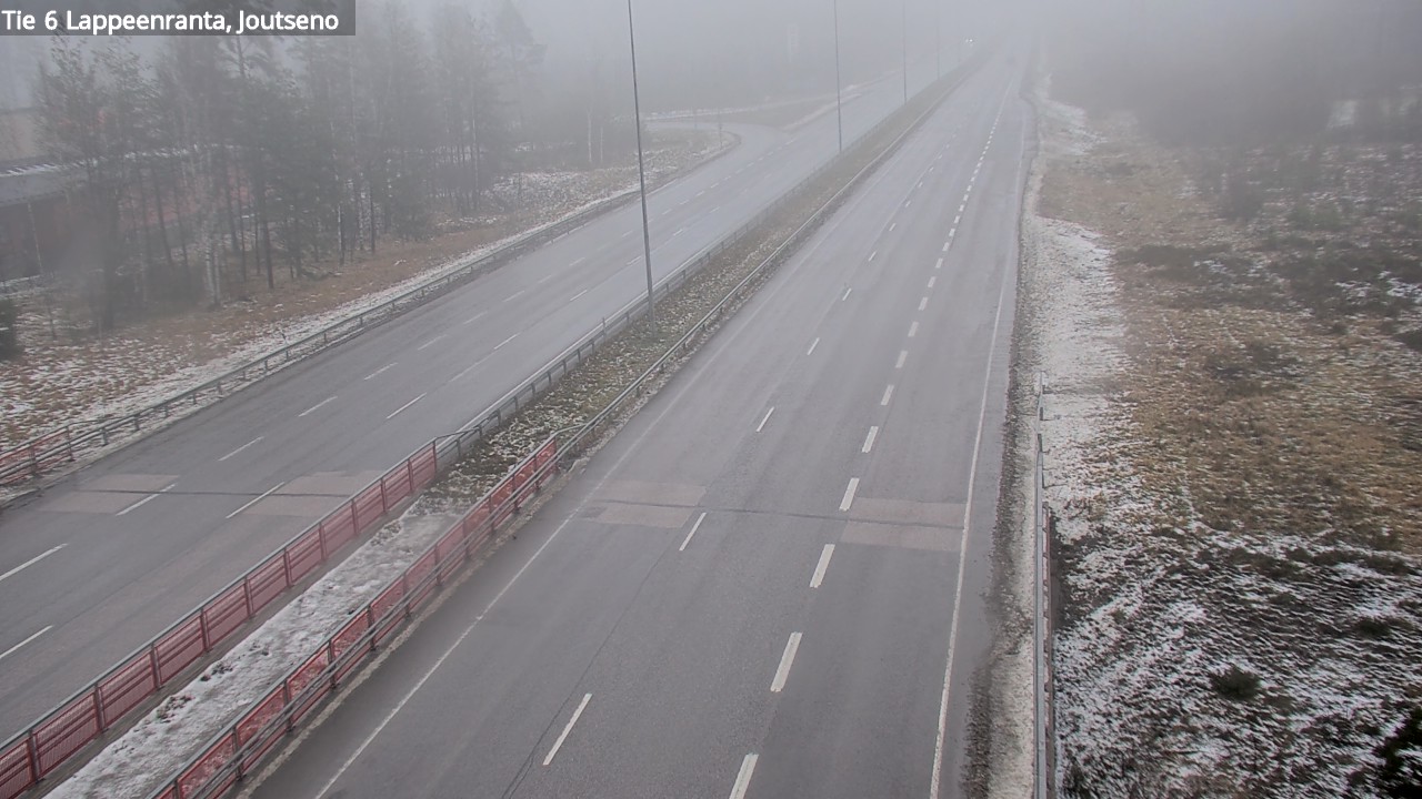 Weather Camera Image Väg 6 Villmanstrand, jotseno, Lappeenranta, Etelä-Karjala