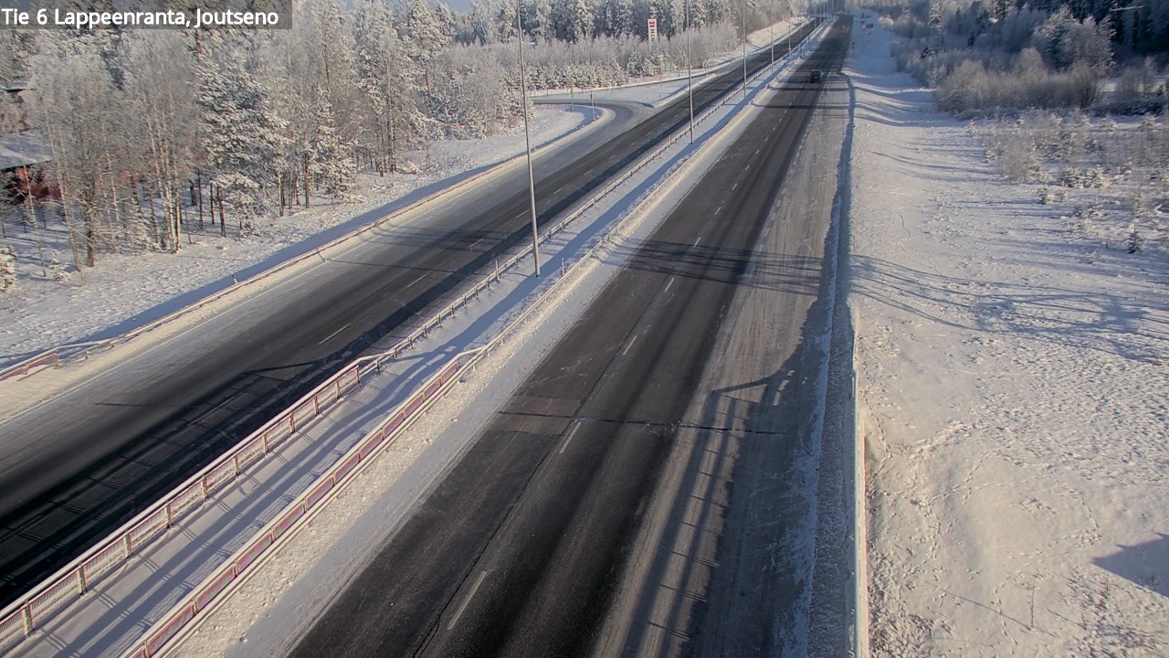 Weather Camera Image Road 6 Lappeenranta, Joutseno, Lappeenranta, Etelä-Karjala