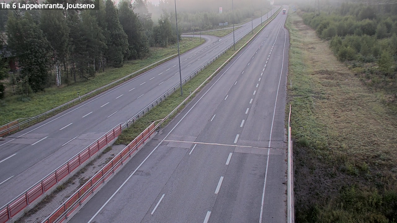 Weather Camera Image Road 6 Lappeenranta, Joutseno, Lappeenranta, Etelä-Karjala