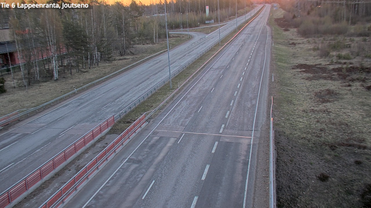 Weather Camera Image Väg 6 Villmanstrand, jotseno, Lappeenranta, Etelä-Karjala