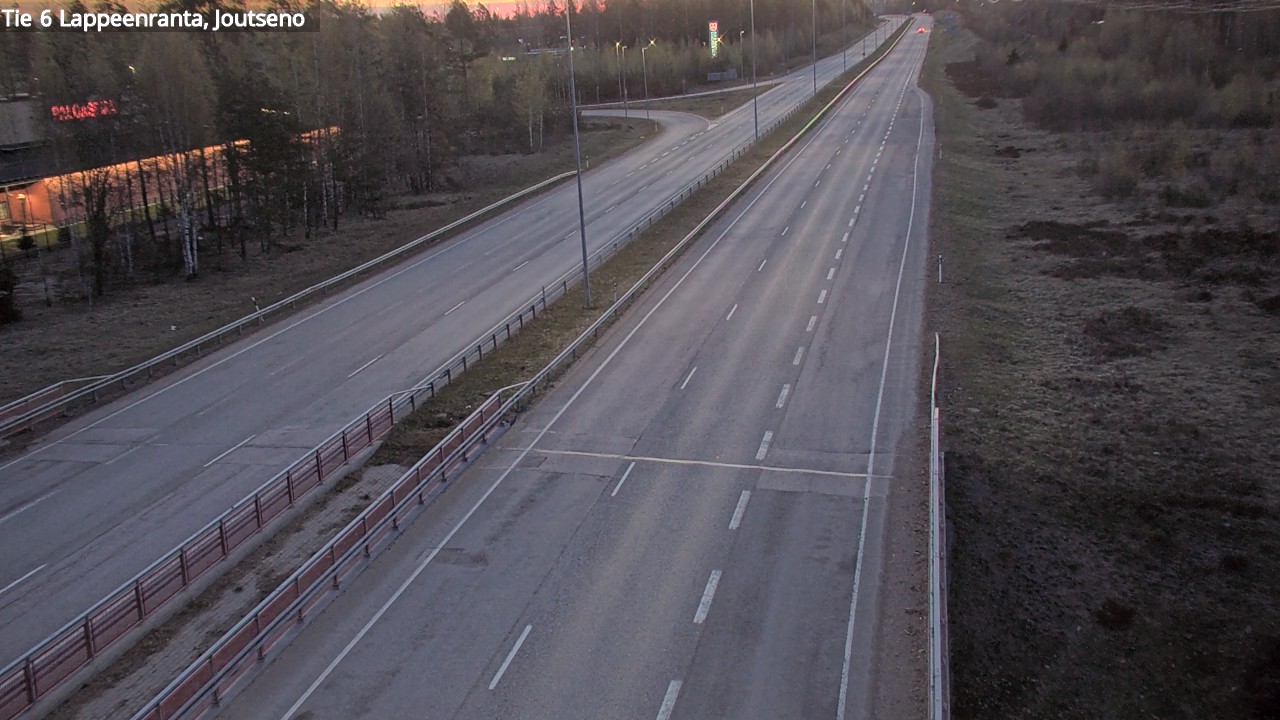 Weather Camera Image Road 6 Lappeenranta, Joutseno, Lappeenranta, Etelä-Karjala
