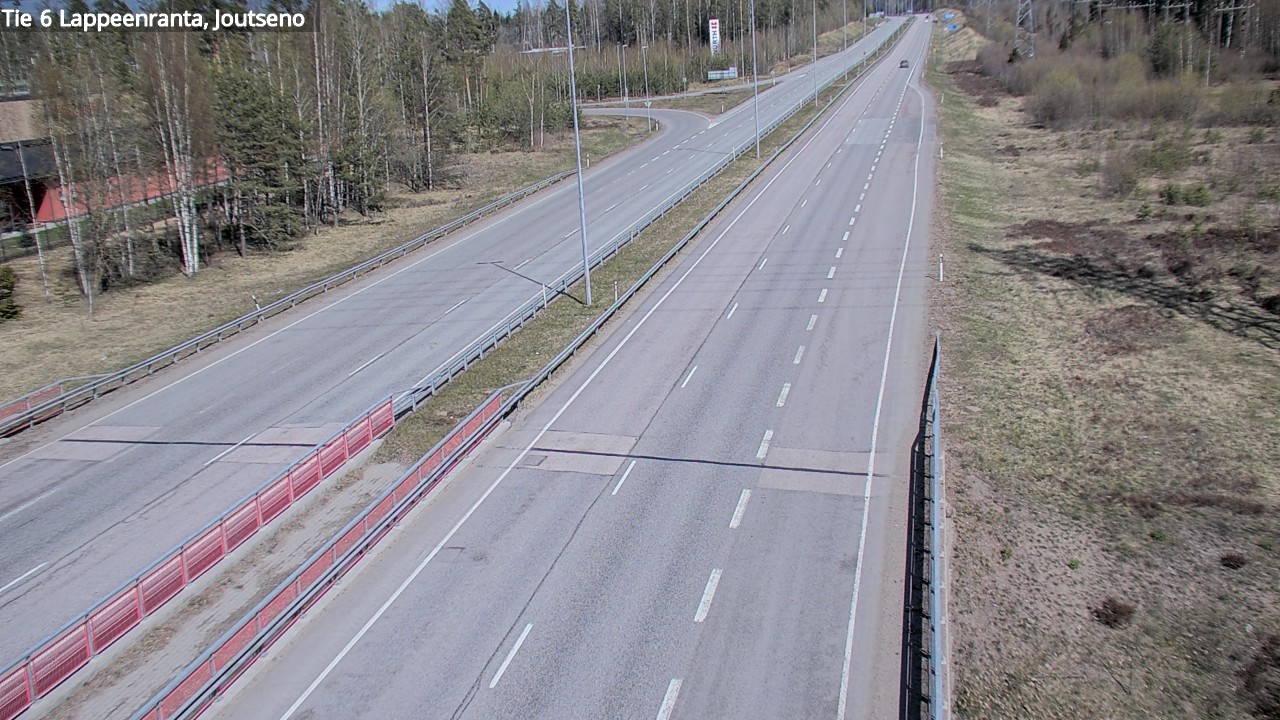 Weather Camera Image Väg 6 Villmanstrand, jotseno, Lappeenranta, Etelä-Karjala
