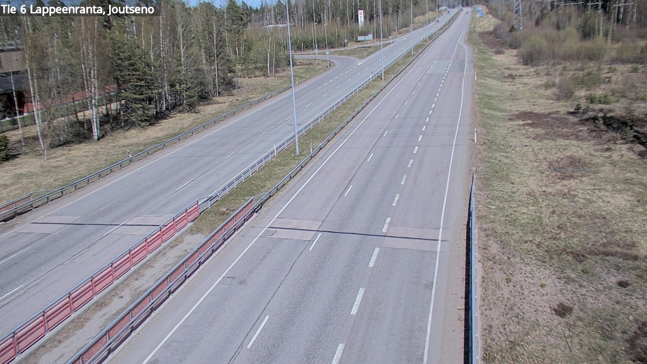 Weather Camera Image Väg 6 Villmanstrand, jotseno, Lappeenranta, Etelä-Karjala