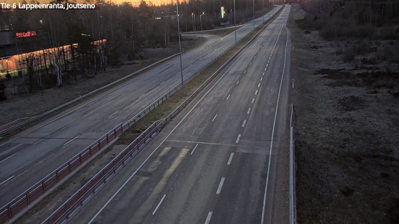 Weather Camera Image Väg 6 Villmanstrand, jotseno, Lappeenranta, Etelä-Karjala