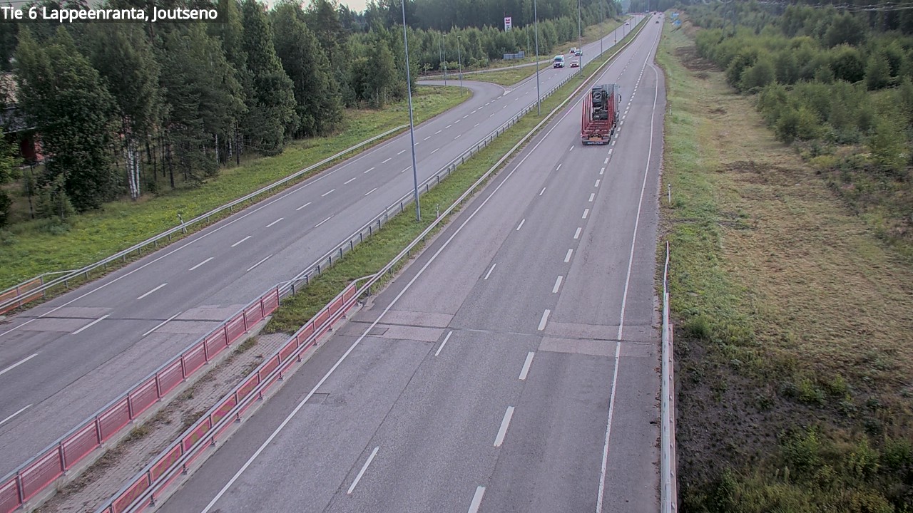 Weather Camera Image Road 6 Lappeenranta, Joutseno, Lappeenranta, Etelä-Karjala