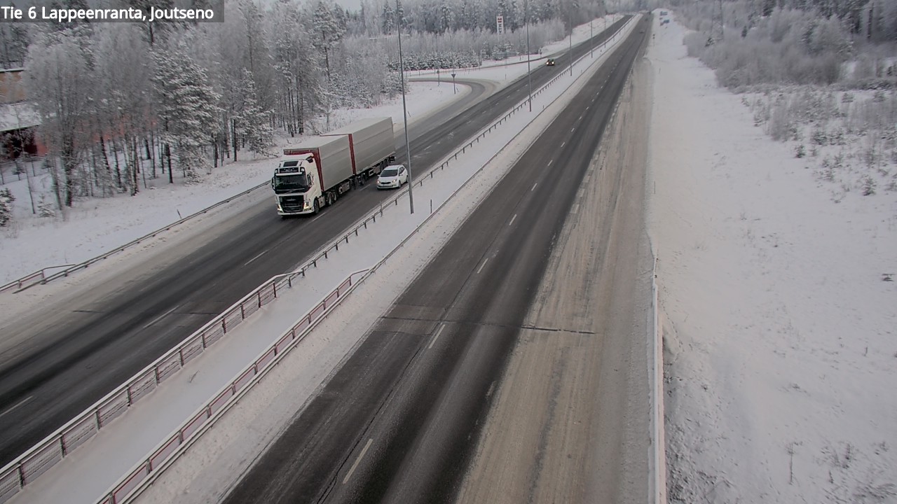 Weather Camera Image Road 6 Lappeenranta, Joutseno, Lappeenranta, Etelä-Karjala