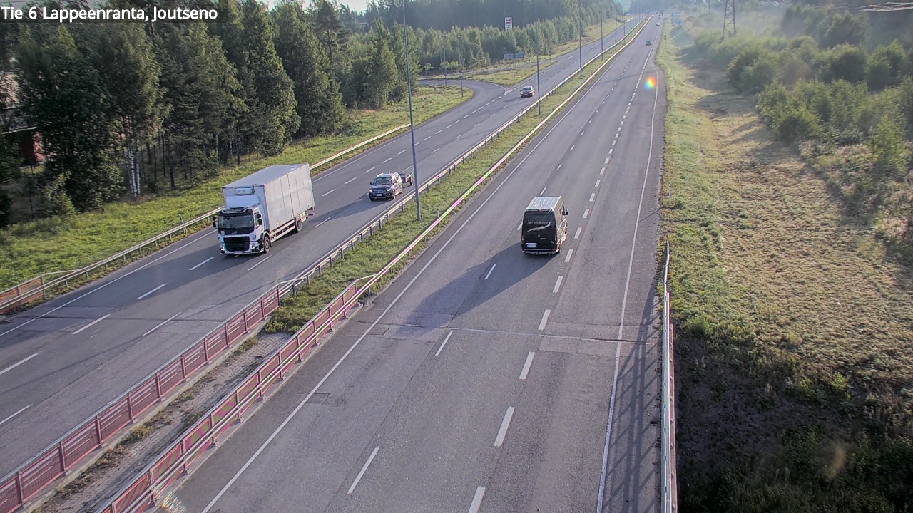 Weather Camera Image Road 6 Lappeenranta, Joutseno, Lappeenranta, Etelä-Karjala