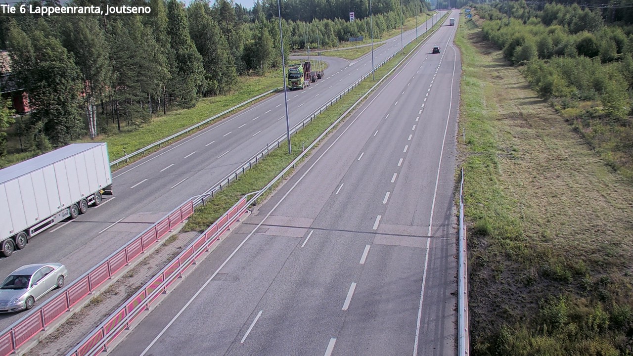 Weather Camera Image Road 6 Lappeenranta, Joutseno, Lappeenranta, Etelä-Karjala