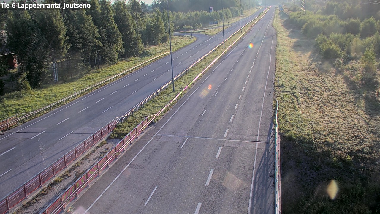 Weather Camera Image Road 6 Lappeenranta, Joutseno, Lappeenranta, Etelä-Karjala