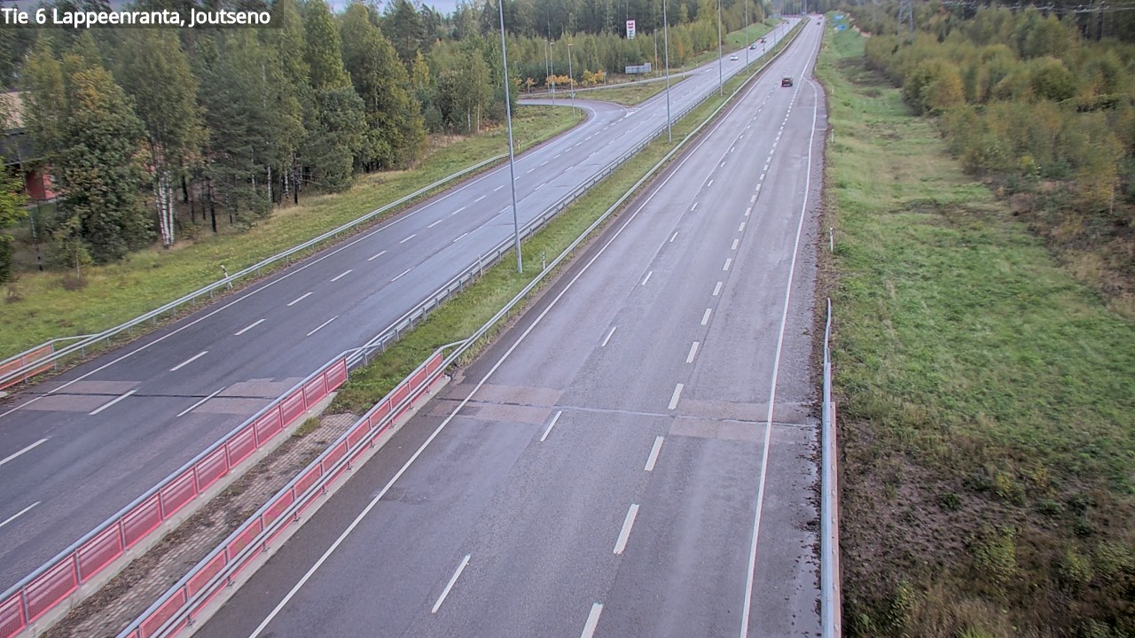 Weather Camera Image Road 6 Lappeenranta, Joutseno, Lappeenranta, Etelä-Karjala
