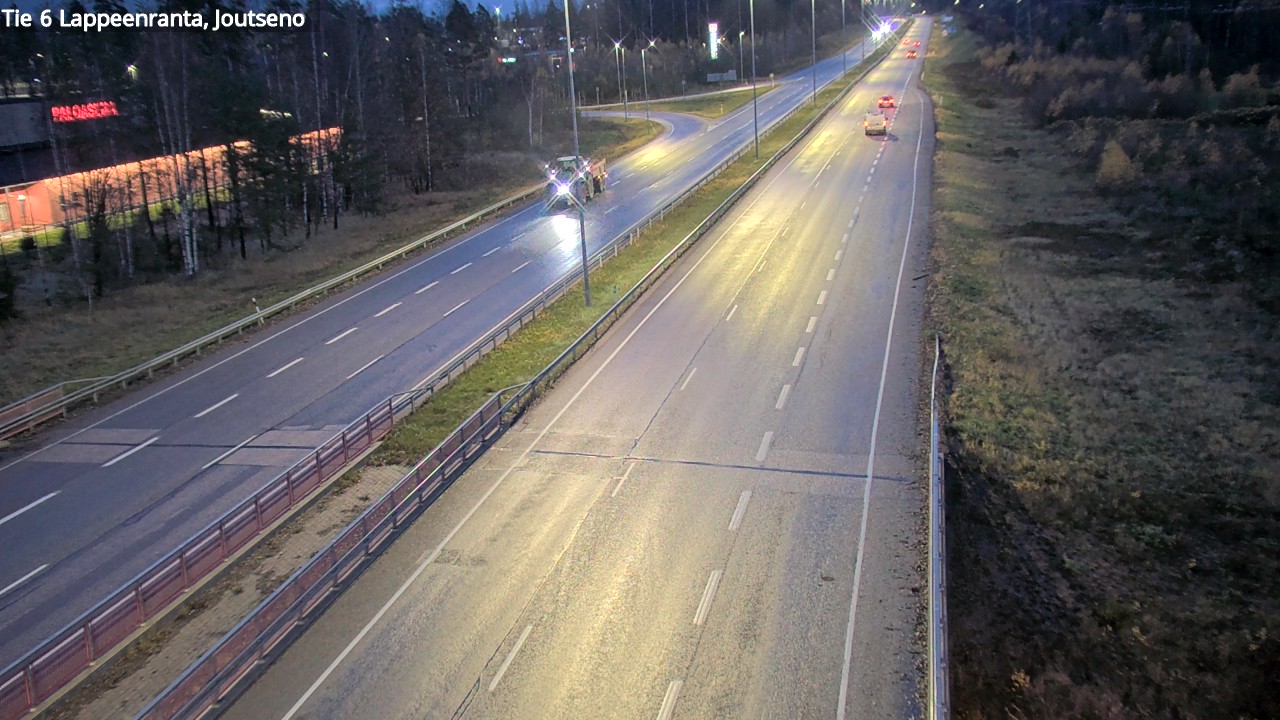 Weather Camera Image Road 6 Lappeenranta, Joutseno, Lappeenranta, Etelä-Karjala