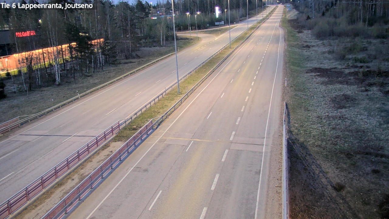 Weather Camera Image Väg 6 Villmanstrand, jotseno, Lappeenranta, Etelä-Karjala