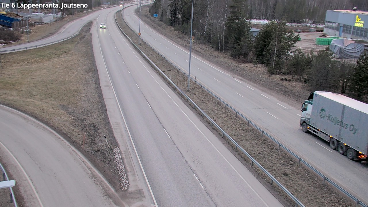 Weather Camera Image Väg 6 Villmanstrand, jotseno, Lappeenranta, Etelä-Karjala
