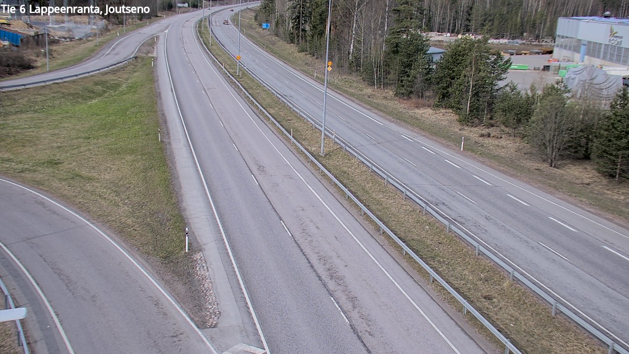 Weather Camera Image Väg 6 Villmanstrand, jotseno, Lappeenranta, Etelä-Karjala