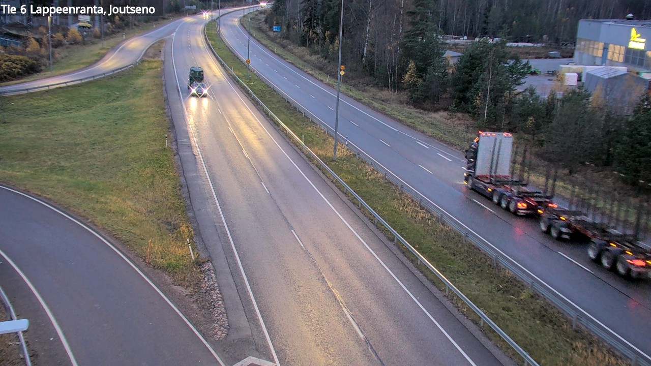 Weather Camera Image Road 6 Lappeenranta, Joutseno, Lappeenranta, Etelä-Karjala