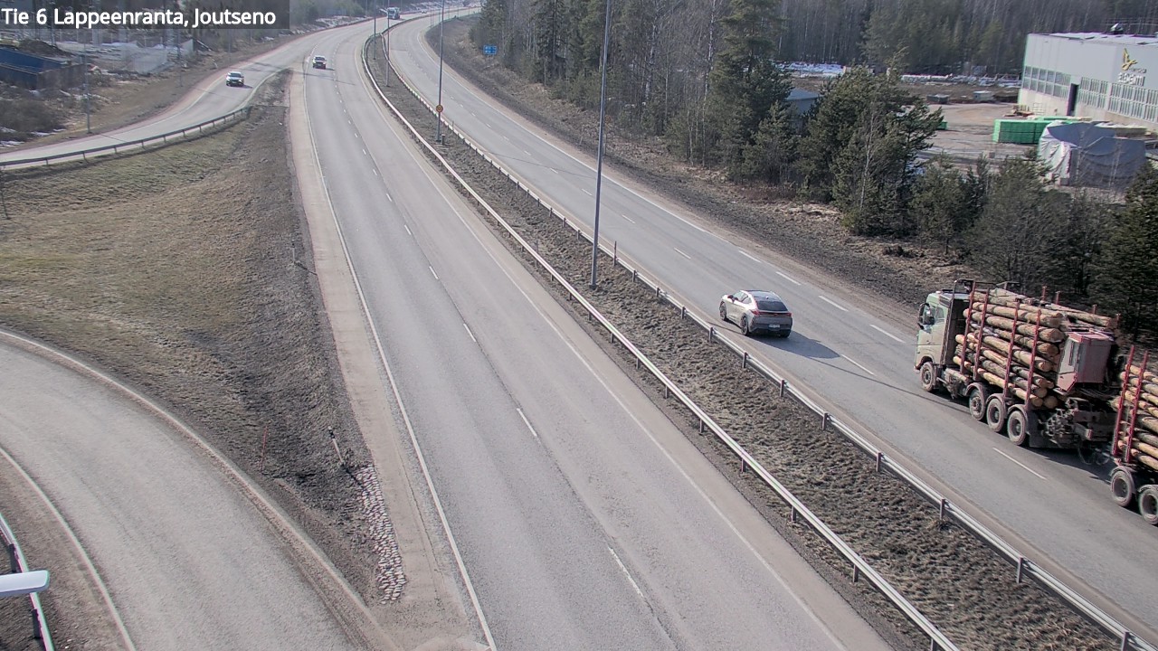 Weather Camera Image Väg 6 Villmanstrand, jotseno, Lappeenranta, Etelä-Karjala