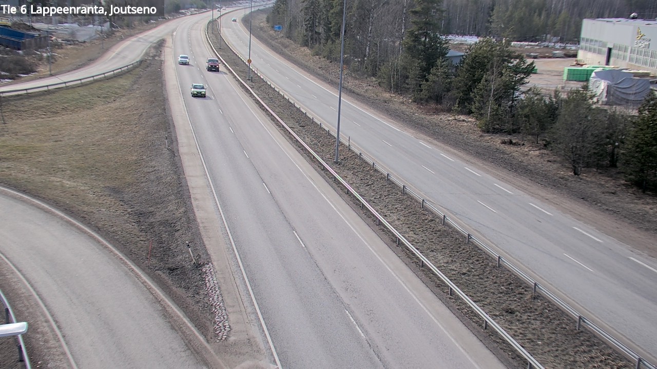 Weather Camera Image Väg 6 Villmanstrand, jotseno, Lappeenranta, Etelä-Karjala