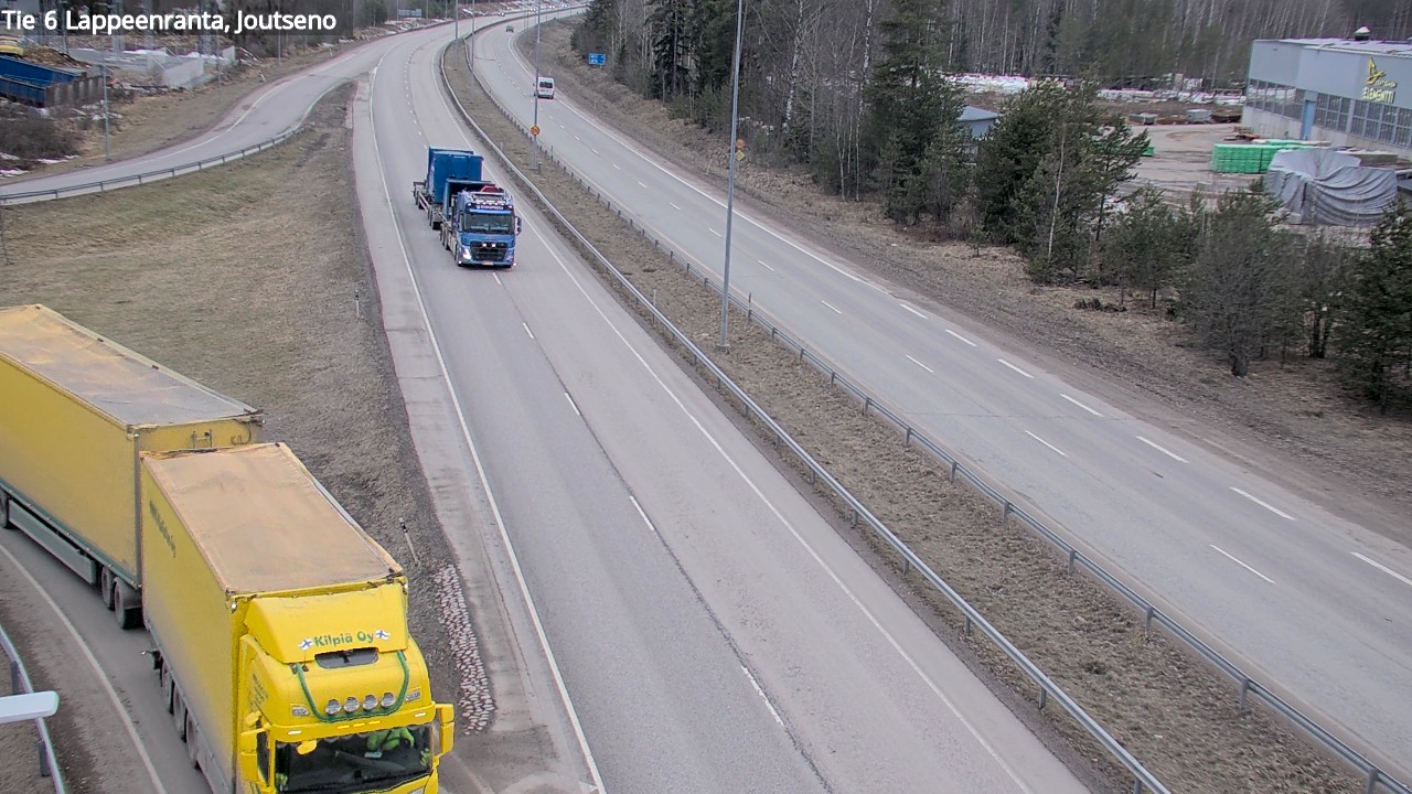 Weather Camera Image Väg 6 Villmanstrand, jotseno, Lappeenranta, Etelä-Karjala
