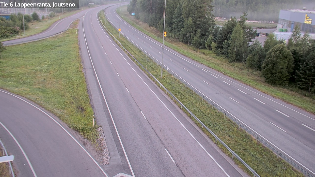 Weather Camera Image Road 6 Lappeenranta, Joutseno, Lappeenranta, Etelä-Karjala