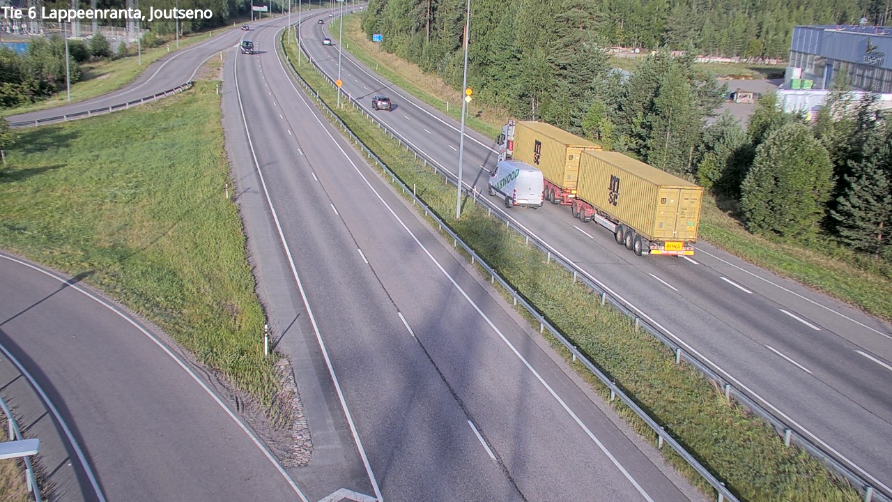 Weather Camera Image Road 6 Lappeenranta, Joutseno, Lappeenranta, Etelä-Karjala