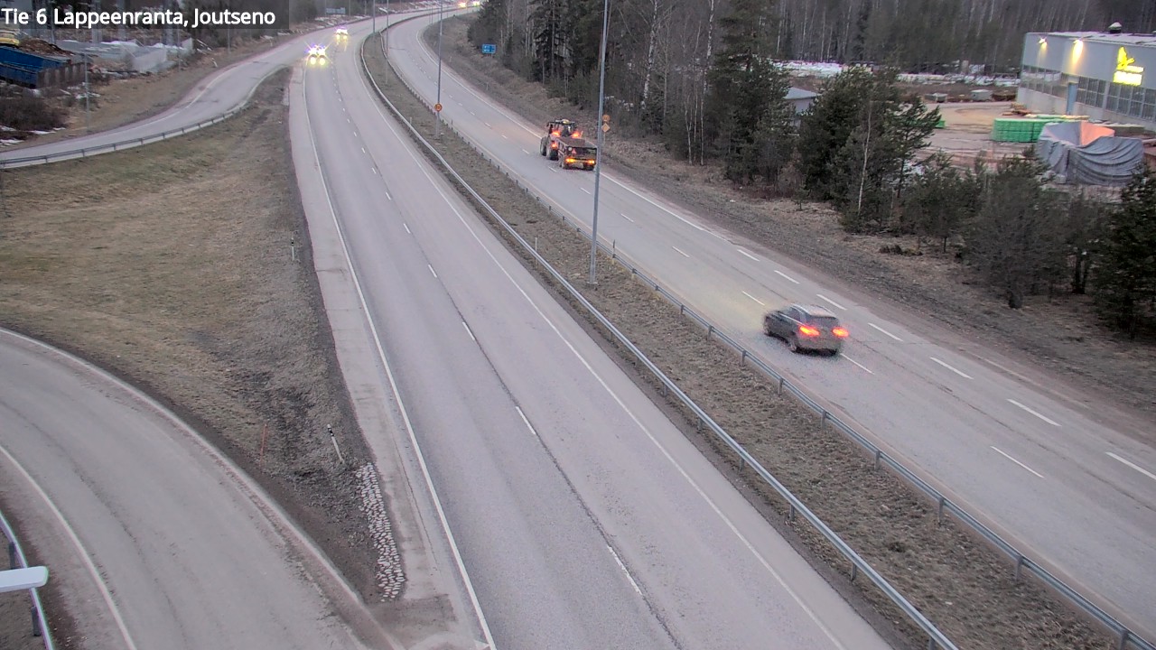 Weather Camera Image Väg 6 Villmanstrand, jotseno, Lappeenranta, Etelä-Karjala