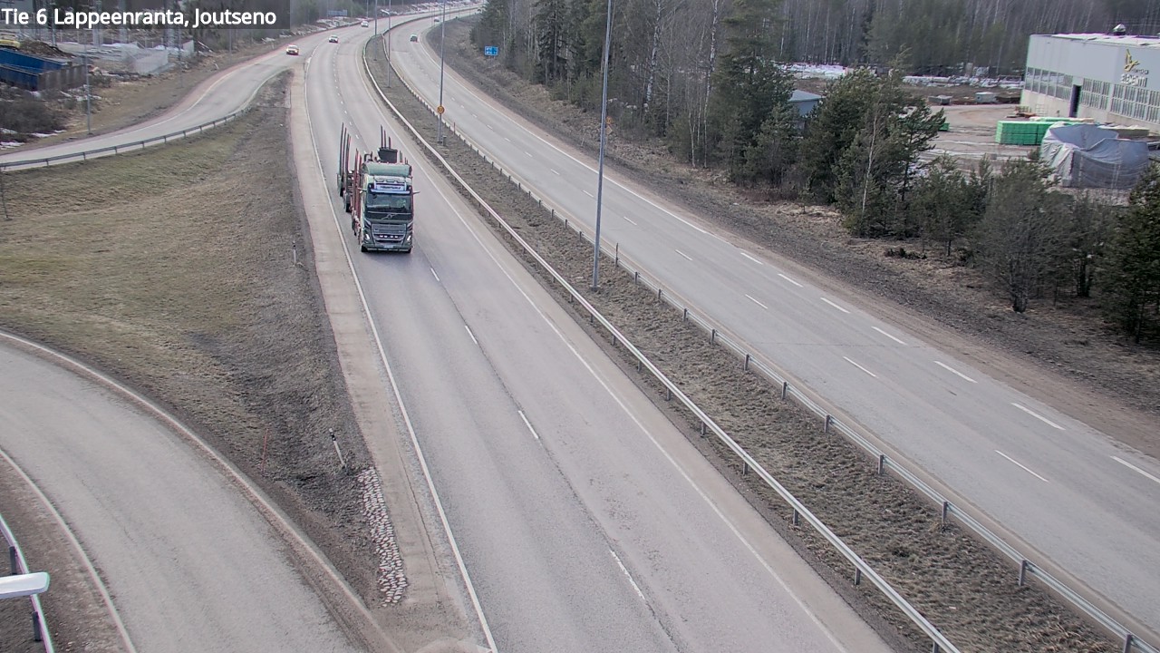 Weather Camera Image Väg 6 Villmanstrand, jotseno, Lappeenranta, Etelä-Karjala
