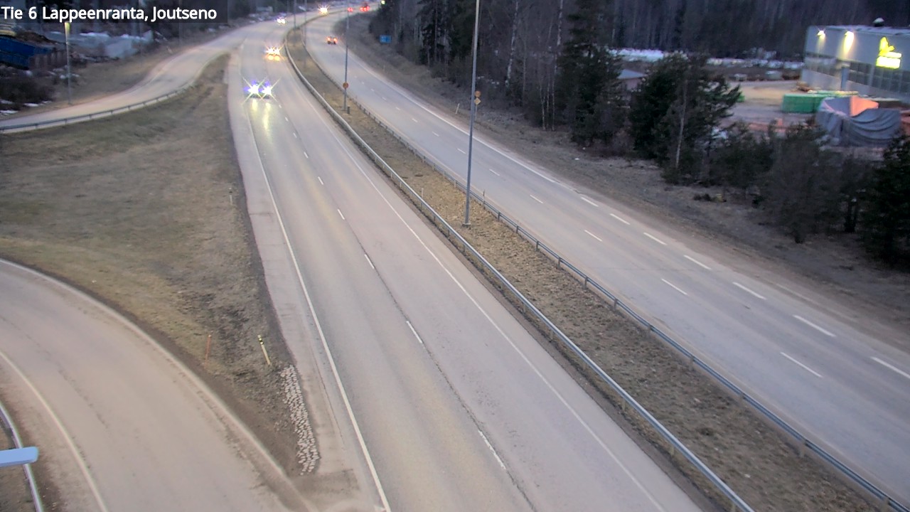 Weather Camera Image Väg 6 Villmanstrand, jotseno, Lappeenranta, Etelä-Karjala