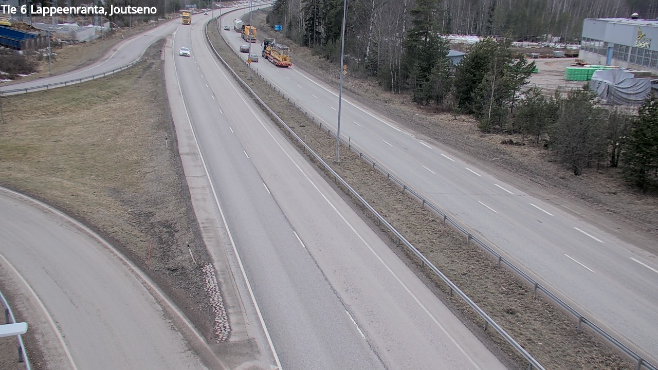 Weather Camera Image Väg 6 Villmanstrand, jotseno, Lappeenranta, Etelä-Karjala