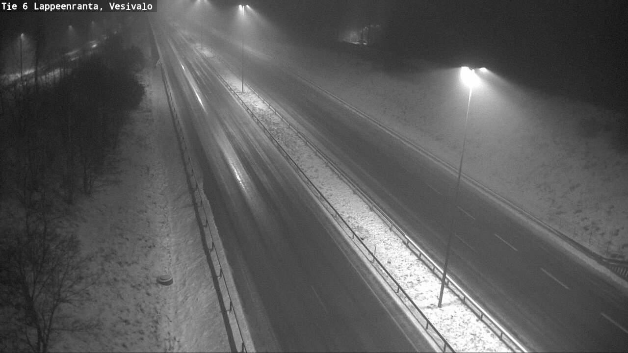 Weather Camera Image Road 6 Lappeenranta, Vesivalo, Lappeenranta, Etelä-Karjala