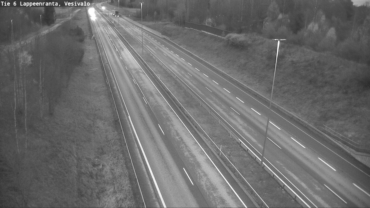 Weather Camera Image Road 6 Lappeenranta, Vesivalo, Lappeenranta, Etelä-Karjala
