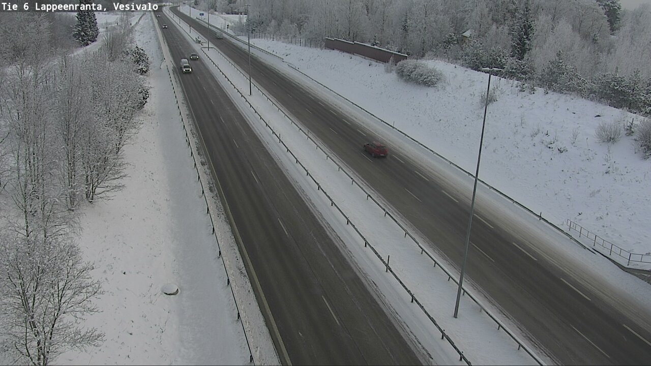 Weather Camera Image Väg 6 Villmanstrand, Vesivalo, Lappeenranta, Etelä-Karjala