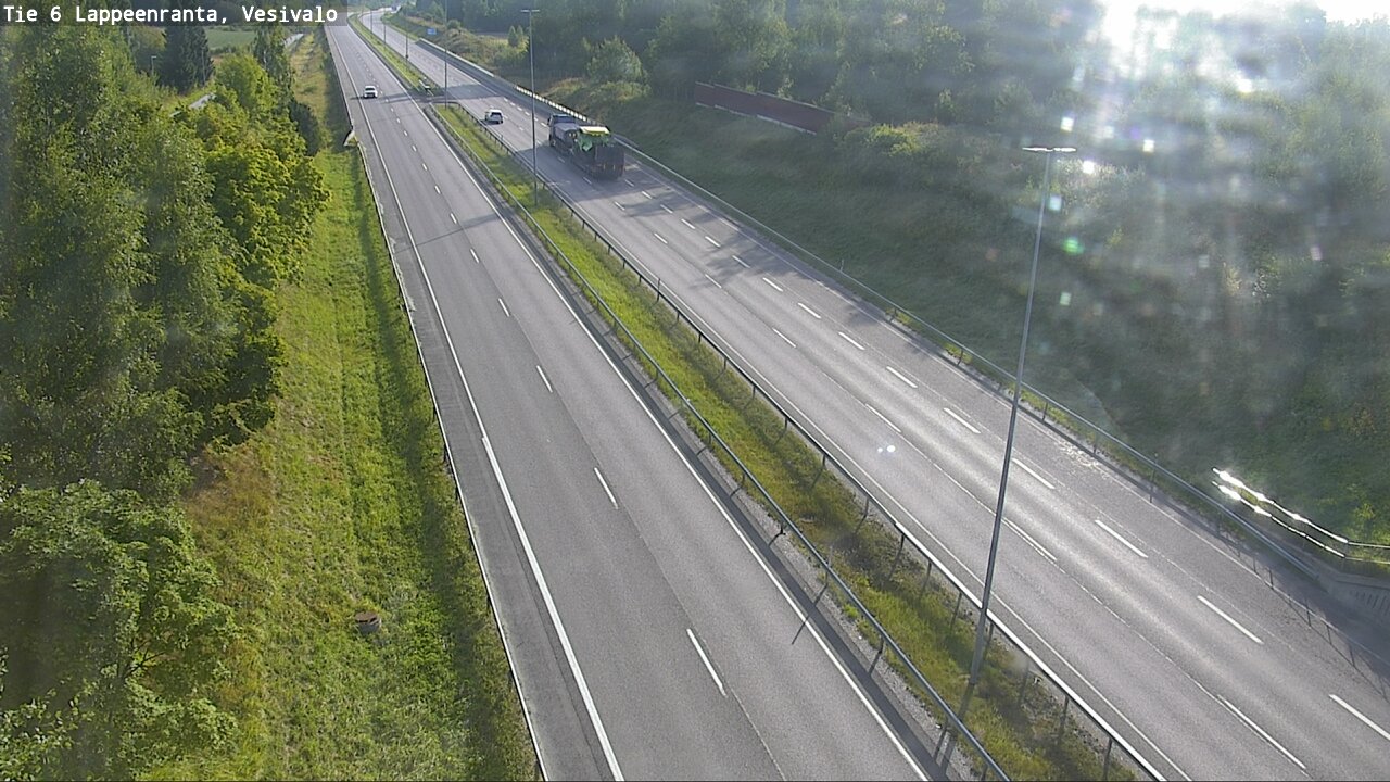 Weather Camera Image Road 6 Lappeenranta, Vesivalo, Lappeenranta, Etelä-Karjala