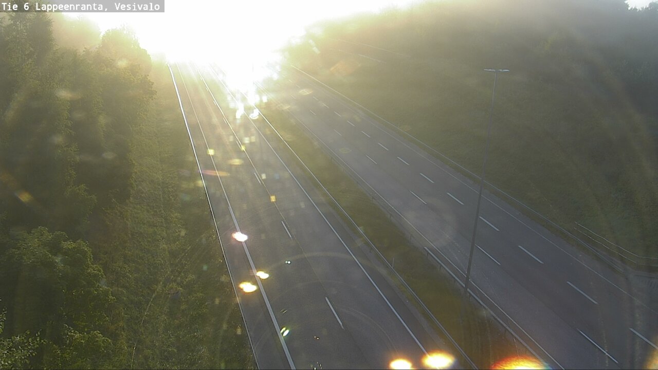 Weather Camera Image Road 6 Lappeenranta, Vesivalo, Lappeenranta, Etelä-Karjala