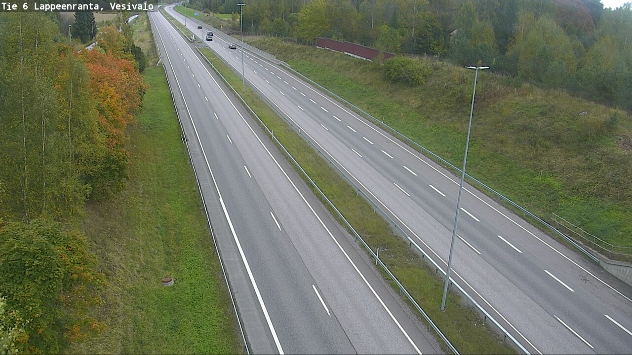 Weather Camera Image Road 6 Lappeenranta, Vesivalo, Lappeenranta, Etelä-Karjala