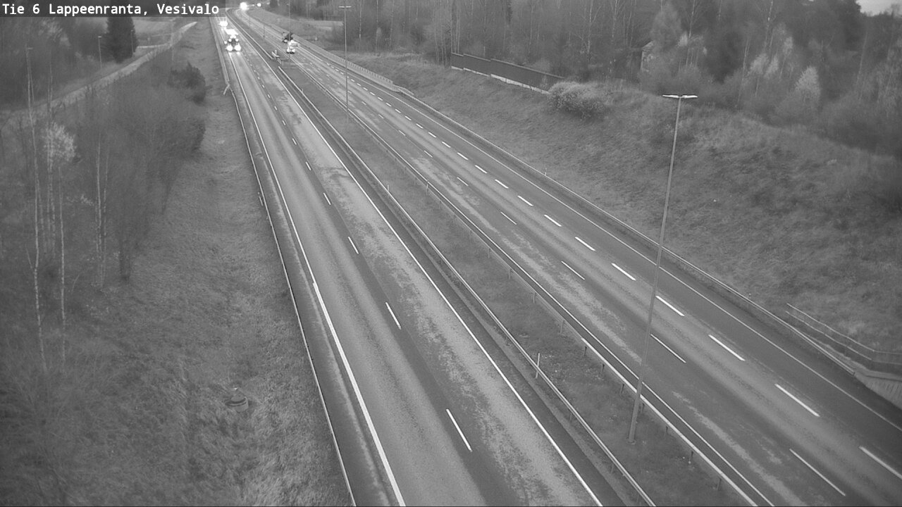 Weather Camera Image Road 6 Lappeenranta, Vesivalo, Lappeenranta, Etelä-Karjala