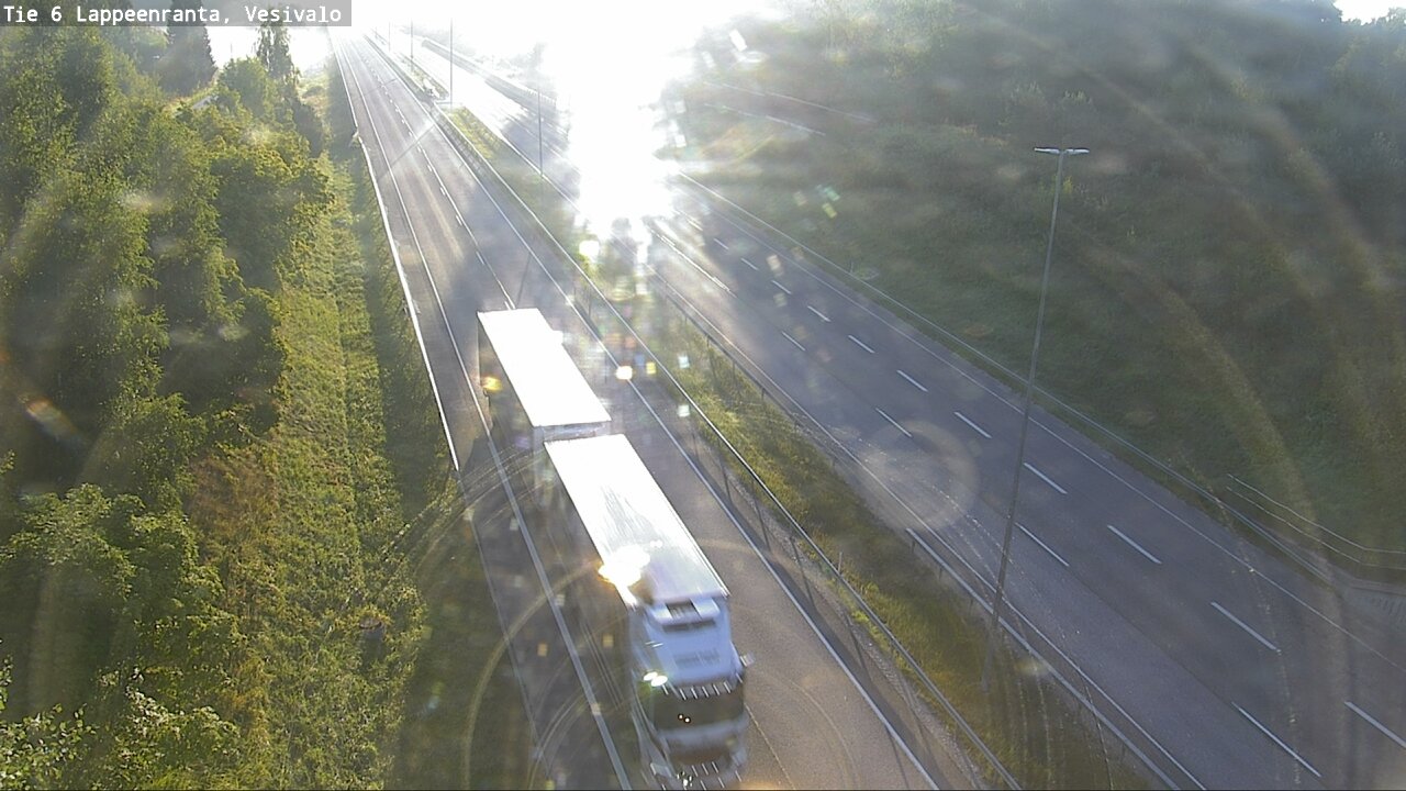 Weather Camera Image Road 6 Lappeenranta, Vesivalo, Lappeenranta, Etelä-Karjala