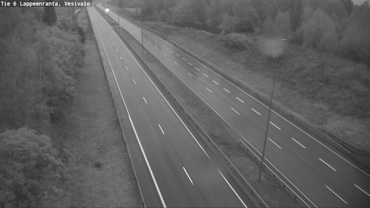 Weather Camera Image Road 6 Lappeenranta, Vesivalo, Lappeenranta, Etelä-Karjala